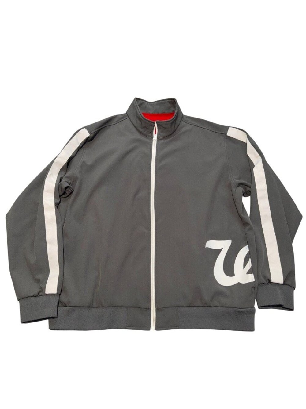 Walgreens Jacket XL Gray Full Zip Uniform Employee Windbreaker Adult fleece